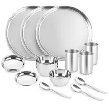 Fine Finishing Stainless Steel Dinner Set